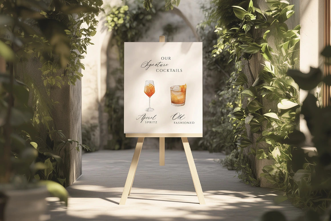watercolour cocktail artwork 수채화 일러스트 -  칵테일 세트